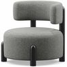 Casa Padrino Luxus Wohnzimmer & Hotel Sessel Grau / Schwarz 90 cm - Luxus Möbel Bild 2