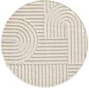 Villa Möbel Hochflor-Teppich Artina, Rund, Höhe: 20 mm, Teppich Wohnzimmer Boho Design 3D Optik Skandinavische Stil Bild 5