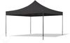 4x4 m Faltpavillon, PREMIUM Stahl 40mm, Seitenteile ohne Fenster, schwarz Bild 2