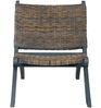 vidaXL Relaxstuhl Grau Natur Kubu-Rattan und Massivholz Mahagoni 285801 Bild 3