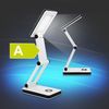 EAXUS LED Schreibtischlampe USB LED Schreibtischlampe Aufklappbar LED Tischlampe, LED fest integriert, Kaltweiß, Inklusive USB-Kabel, Weiß, Dimmbar Bild 2