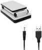 EAXUS LED Schreibtischlampe USB LED Schreibtischlampe Aufklappbar LED Tischlampe, LED fest integriert, Kaltweiß, Inklusive USB-Kabel, Weiß, Dimmbar Bild 4