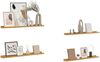 vidaXL Wandregal mit Regal 4 pcs Beige 80 x 9 x 3 cm Holzwerkstoff 42020038 Bild 3