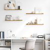 vidaXL Wandregal mit Regal 4 pcs Beige 80 x 9 x 3 cm Holzwerkstoff 42020038 Bild 4
