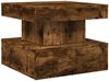 vidaXL Couchtisch mit LED-Leuchten Räuchereiche 50x50x40 cm 839844 Bild 3