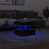 vidaXL Couchtisch mit LED-Leuchten Räuchereiche 50x50x40 cm 839844 Bild 5