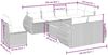 vidaXL 9-tlg. Garten-Sofagarnitur mit Kissen Beige Poly Rattan 3257430 Bild 3