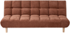 Schlafsofa 2-Sitzer RISOR Stoff Goldbraun Bild 1