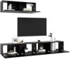 vidaXL TV-Schränke 3 Stk. Schwarz Spanplatte [3078808] Bild 5