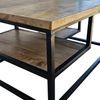 Couchtisch mit Ablage - Mangoholz massiv / Metall - 90 x 60 x 45 cm Bild 4