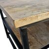 Couchtisch mit Ablage - Mangoholz massiv / Metall - 90 x 60 x 45 cm Bild 3
