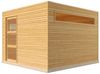Alpholz Gerätehaus QBS (optional mit Schleppdach Gartenhaus aus Holz in Grün Holzhaus mit 28 mm Wandstärke Blockbohlenhaus mit Montagematerial Bild 4