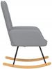 vidaXL Schaukelstuhl Hellgrau Stoff, 61 x 78 x 98 cm Bild 4