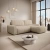 Selsey 'Lelu' Ecksofa mit Cordbezug, Schlaffunktion und Bettkasten, Beige, beidseitig Bild 2