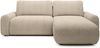 Selsey 'Lelu' Ecksofa mit Cordbezug, Schlaffunktion und Bettkasten, Beige, beidseitig Bild 5