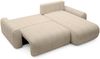 Selsey 'Lelu' Ecksofa mit Cordbezug, Schlaffunktion und Bettkasten, Beige, beidseitig Bild 3