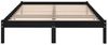 Massivholzbett Schwarz Kiefer 200x200 cm Bild 4