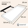 Casaria Wandregal mit Halterung, MDF, Grau / Matt, 50x23x3,8cm Bild 3
