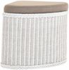 Krines Home Sitztruhe Rattan Sitzhocker mit Stauraum Ecke Badhocker gepolstert mit Deckel, Mit gepolstertem Deckel Bild 4