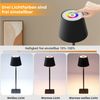 Quntis LED Tischleuchte dimmbare Lampe, Nachttischlampe, kabellose Tischleuchte, Dimmbar/Farbwechsel, LED fest integriert, Warmweiß / Neutralweiß / Kaltweiß / RGB, Wohnzimmerlampe, Schreibtischlampe, Outdoor-Lampe, Kinderlampe Bild 3