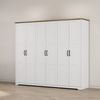 OTTO home Kleiderschrank Emmilia Schrank Schlafzimmerschrank im Landhaus Design (Mit vielen Einlegeböden und Softclose) Landhaus Schrank mit 6 Türen Breite 226,5cm Höhe 2m Bild 2