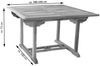 Gartenmöbel Set 4tlg mit Eckbank Teak Gartentisch ausziehbar 180-240 cm KUBA/ARUBA 48347827 Bild 5