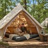 Avenli Luftmatratze Camping CloudCoil grau mit eingebauter Fußpumpe 203x152x22cm Bild 3