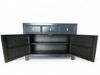Vintage Kommode Blau Mitternachtsblau Messingkreis chinesisch Schrank Sideboard Kolonial-Stil Antik-Stil Lowboard asiatisch orientalisch Fernost shabby-chic Landhaus Bild 4
