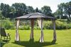 Design Pavillon Stahl Gartenzelt Partyzelt Garten Zelt Überdachung Sonnenschutz Bild 1