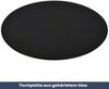 Tischplatte rund Ø 30 cm - Glas Gehärtet, 8 mm dick | Schwarze Glasplatte rund, Ideal für DIY-Projekte, Glastische und als Kamin Glasplatte Bild 2