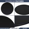 Tischplatte rund Ø 30 cm - Glas Gehärtet, 8 mm dick | Schwarze Glasplatte rund, Ideal für DIY-Projekte, Glastische und als Kamin Glasplatte Bild 5