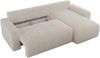 Ecksofa L-form, mit Schlaffunktion und Bettkasten - ARGOS, Beige, Cord Bild 5