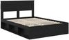 vidaXL Bettrahmen Schwarz 150 x 200 cm Massives Kiefernholz 3409744 Bild 4