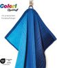 Handtücher Duschtücher - Farbverlauf Design - aus Bio Baumwolle Handtuch Colori, 70x140 cm,blau Bild 2