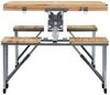 vidaXL Klappbarer Campingtisch mit 4 Sitzen Stahl Aluminium 47687 Bild 4