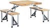 vidaXL Klappbarer Campingtisch mit 4 Sitzen Stahl Aluminium 47687 Bild 1