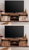 Finori Marrakesch 56A TV-Board, Dekor Valhalla Eiche / Dekor Milford Kiefer | TV-Board für Wohnzimmer | Maß: B x H x T ca. 160 x 50 x 40 cm | TV-Board mit 2 Schiebetüren und 2 offenen Fächern von links: 1 Schiebetür und 1 Einlegeboden, 2 offene Fächer, 1 Schi... Bild 3