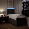 vidaXL Boxspringbett mit Matratze Dunkelbraun 90x190 cm Stoff 3292639 Bild 5