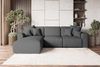99rooms Gusto Ecksofa Strukturstoff NEVE Anthrazit Links mit Schlaffunktion Bild 5