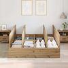 vidaXL Aufbewahrungsbettgestell Artisan-Eiche 150 x 200 cm 3335388 Bild 3