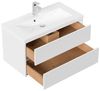 HOME DELUXE Badmöbel Komplettset WANGEROOGE BIG DELUXE S - Weiß Made in Germany Bild 2