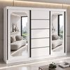 A&J MöbelLand GmbH Schiebetürenschrank BELANO – Moderner Kleiderschrank mit Schiebetüren (Die perfekte Kombination aus modernem Design, hoher Funktionalität und großzügigem Stauraum für Kleidung, Bettwäsche und Accessoires, erhältlich in verschiedenen ... Bild 2