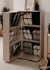 Schuhschrank Logu in Samt 50 x 110 cm Bild 2