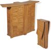 vidaXL Bistro-Set, 3-tlg., mit Klappstühlen, Massivholz Teak, 155 x 53 x 105 cm Bild 3