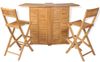 vidaXL Bistro-Set, 3-tlg., mit Klappstühlen, Massivholz Teak, 155 x 53 x 105 cm Bild 2
