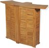 vidaXL Bistro-Set, 3-tlg., mit Klappstühlen, Massivholz Teak, 155 x 53 x 105 cm Bild 4