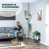 eleskop-Blumenregal mit 4 Bambusablagen, Blumentreppe höhenverstellbar von 140 bis 290 cm, grau Bild 2