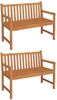 vidaXL 3-tlg. Garten-Essgruppe Massivholz Teak 3157150 Bild 4