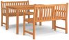 vidaXL 3-tlg. Garten-Essgruppe Massivholz Teak 3157150 Bild 2