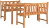 vidaXL 3-tlg. Garten-Essgruppe Massivholz Teak 3157150 Bild 3